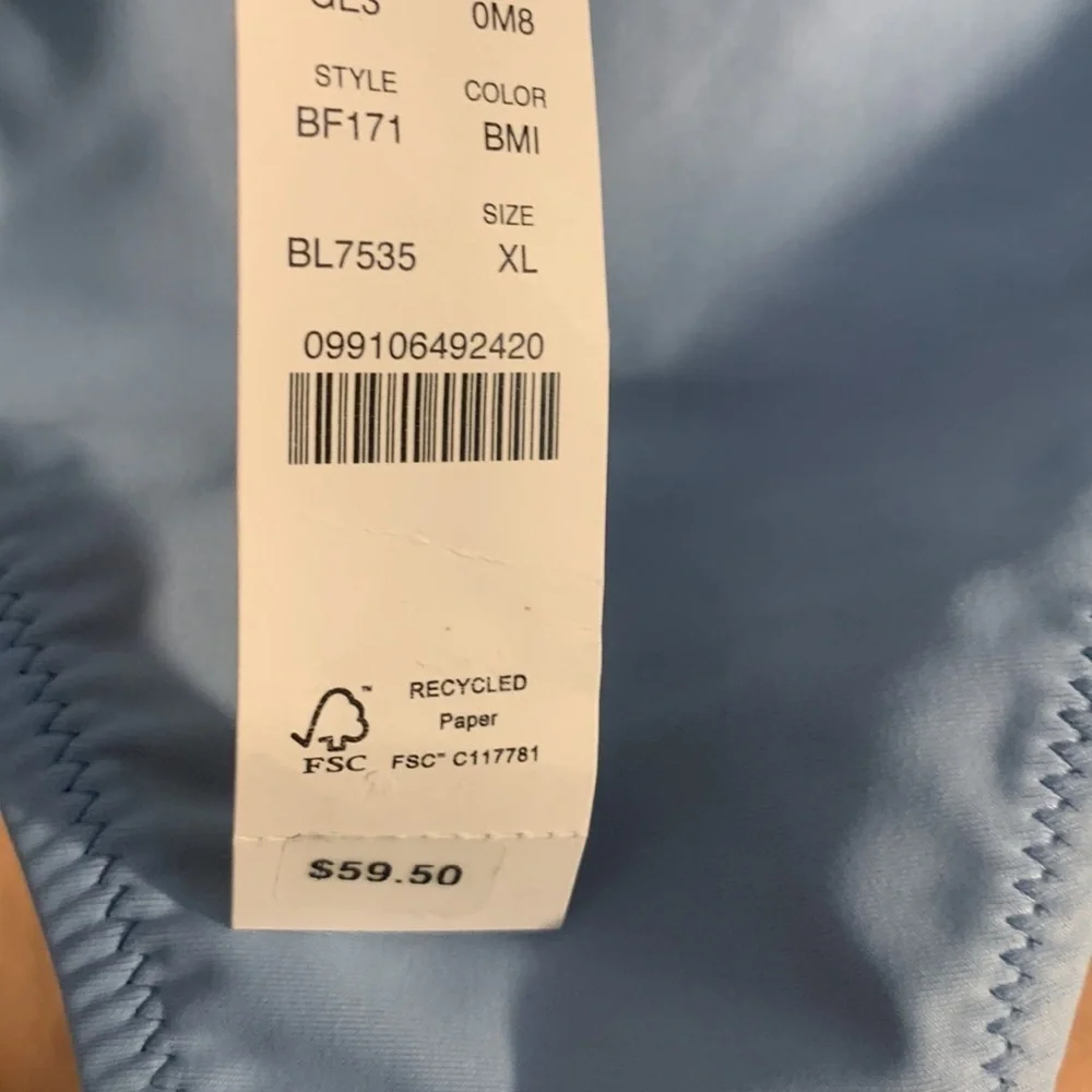 J Crew NEW blue XL bikini Swim Bottom summer vacation Spring high waist RESORT